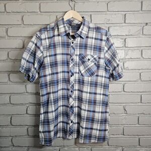 Outdoor Research Men's Pale Ale Plaid Shirt XL Tencel Blend Button Up SS Hiking